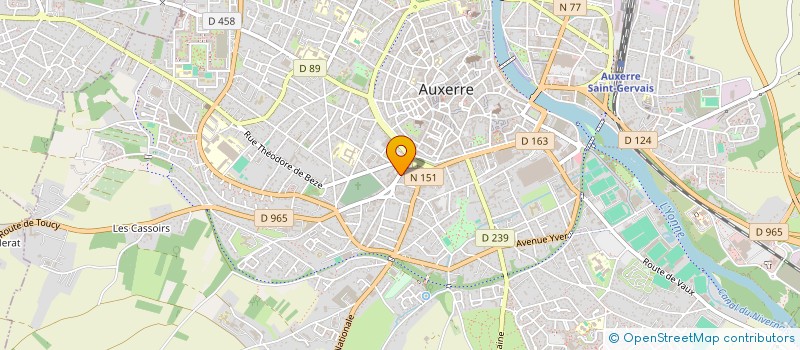 localisation de l'entreprise MADAME CRISTINA GUTIEREZ  AUXERRE