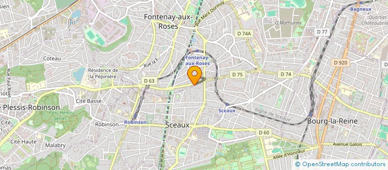 localisation de l'entreprise MADAME CRISTINA HERNANDEZ SANTANA à SCEAUX