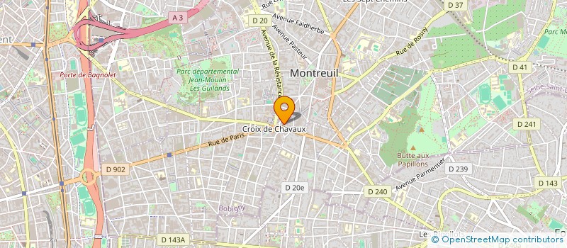 localisation de l'entreprise MADAME CRISTINA LEONTESCU à MONTREUIL