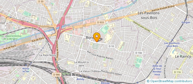 localisation de l'entreprise MADAME CRISTINA LUNGU  BONDY