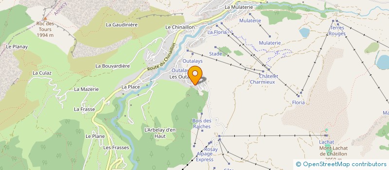 localisation de l'entreprise MADAME CRISTINA MAIJNELLI  LE GRAND-BORNAND