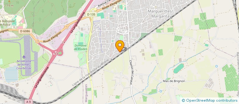 localisation de l'entreprise MADAME CRISTINA MARIA RODRIGUES RAFAEL  MARGUERITTES