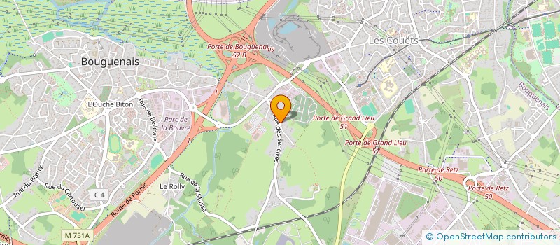 localisation de l'entreprise MADAME CRISTINA MIHAILA  BOUGUENAIS