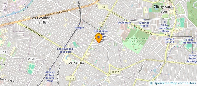localisation de l'entreprise MADAME CRISTINA NASTAS à LE RAINCY