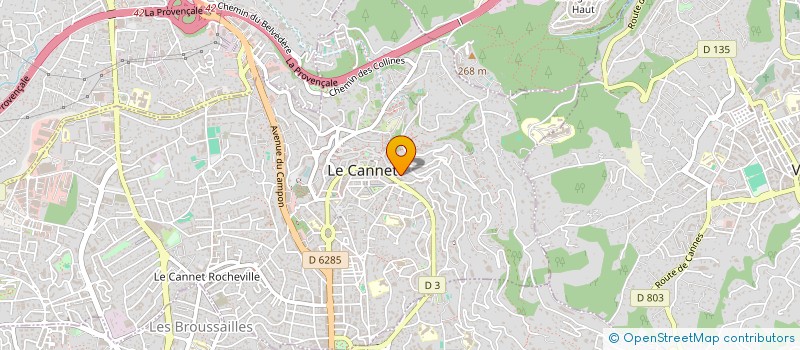 localisation de l'entreprise MADAME CRISTINA PERINO à LE CANNET