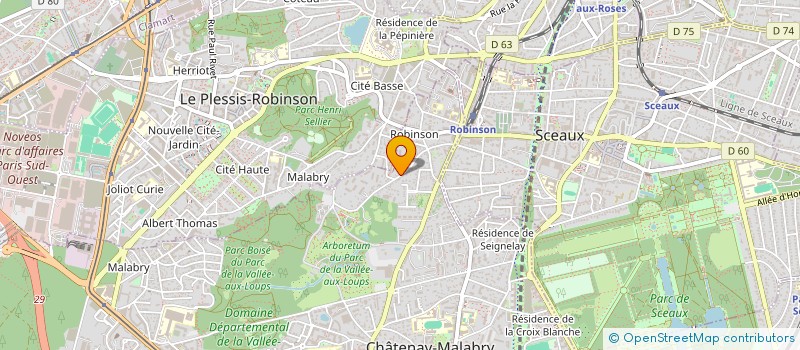 localisation de l'entreprise MADAME CRISTINA PINHEIRO à CHATENAY-MALABRY