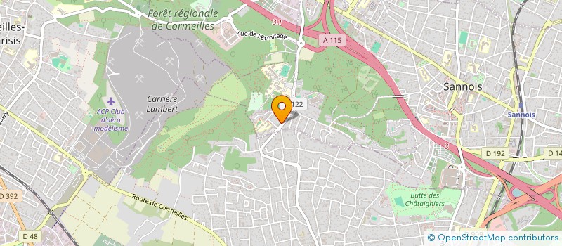 localisation de l'entreprise MADAME CRISTINA RODRIGUEZ CARIDE  SANNOIS