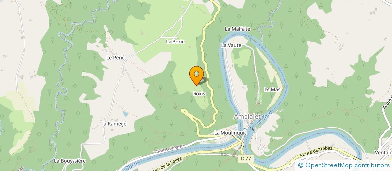 localisation de l'entreprise MADAME CRISTINA RODRIGUEZ DEL AMO  SAINT-CIRGUE