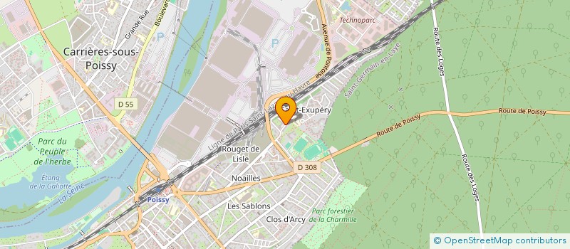 localisation de l'entreprise MADAME CRISTINA ROSU  POISSY