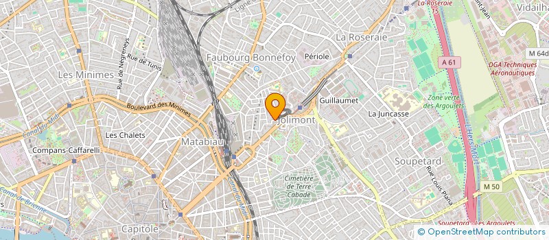 localisation de l'entreprise MADAME CRISTINA RUE  TOULOUSE