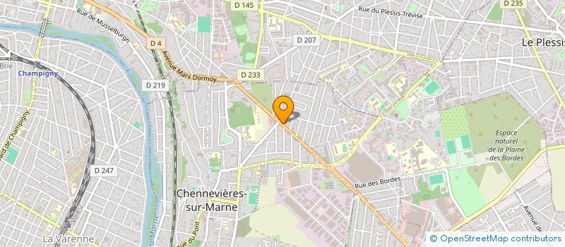 localisation de l'entreprise MADAME CRISTINA SIMOES DOS SENTOS  CHENNEVIERES-SUR-MARNE