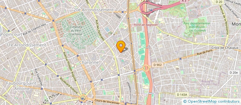 localisation de l'entreprise MADAME CRISTINA SOFIA PINHO ALMEIDA  PARIS