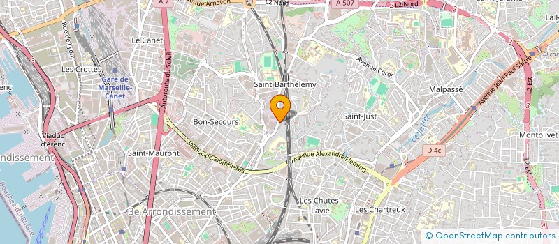 localisation de l'entreprise MADAME CRISTINA STOJANOVIC  MARSEILLE