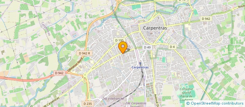 localisation de l'entreprise MADAME CRISTINA TAVERNIER  CARPENTRAS