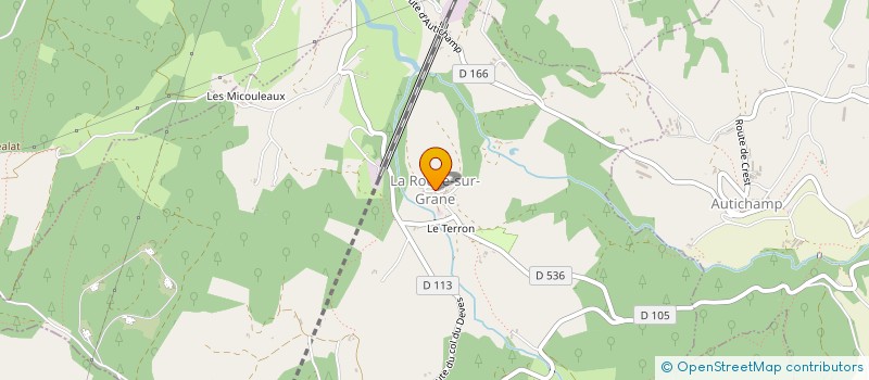 localisation de l'entreprise MADAME CRISTINA VALOTA  LA ROCHE-SUR-GRANE