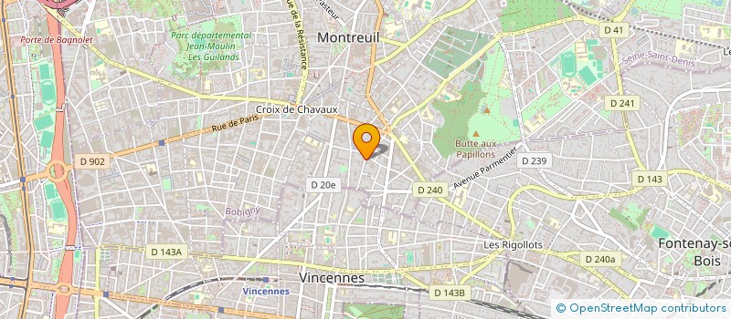 localisation de l'entreprise MADAME CRISTINA ZOWCA  MONTREUIL