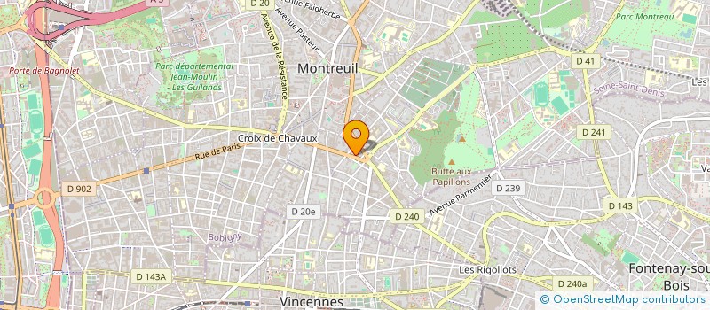 localisation de l'entreprise MADAME CRISTINE ALSINA à MONTREUIL
