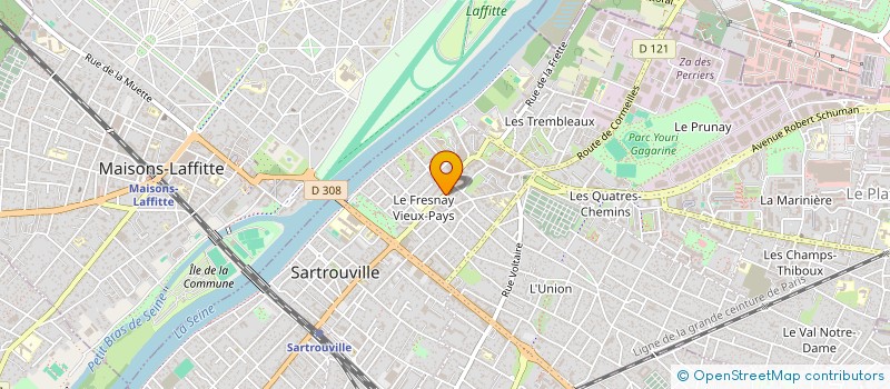 localisation de l'entreprise MADAME CRISTIVI ALVARO à SARTROUVILLE