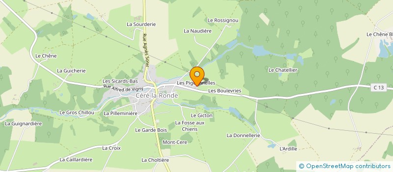 localisation de l'entreprise MADAME CROSNIER CASTILLE  CERE-LA-RONDE