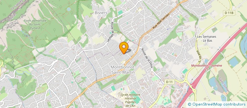 localisation de l'entreprise MADAME CRUCETTA CASTRONOVO  MONTBONNOT-SAINT-MARTIN