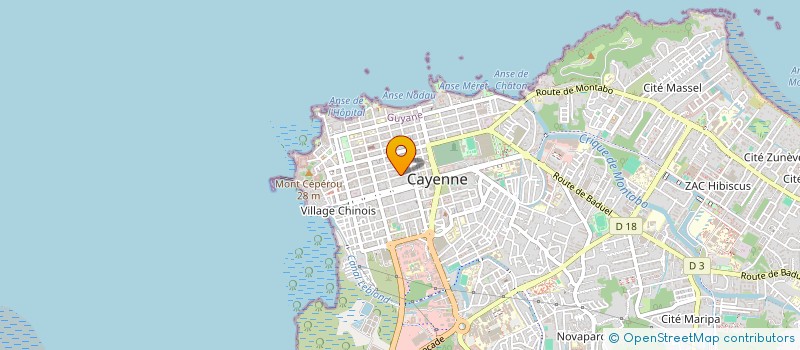 localisation de l'entreprise MADAME CRYSLOR OLIME  CAYENNE