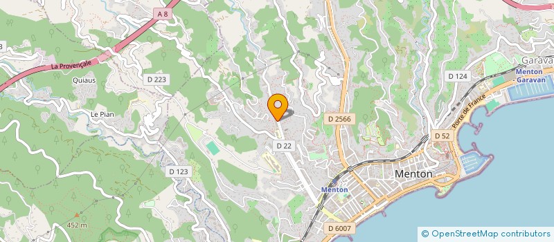 localisation de l'entreprise MADAME CRYSTAL DERROISNE  MENTON