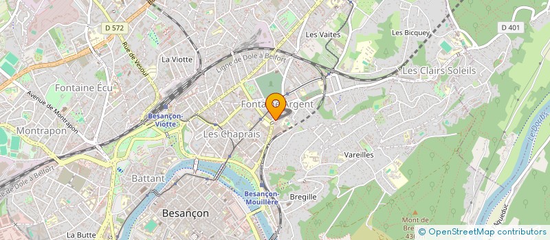 localisation de l'entreprise MADAME CRYSTAL POIRIER  BESANCON