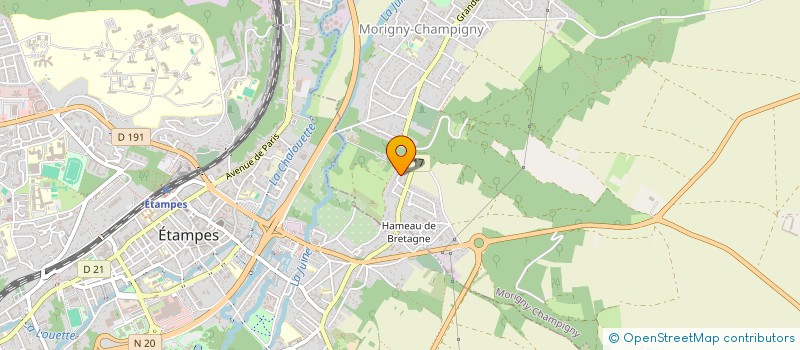 localisation de l'entreprise MADAME CRYSTALE CAILLOU  MORIGNY-CHAMPIGNY