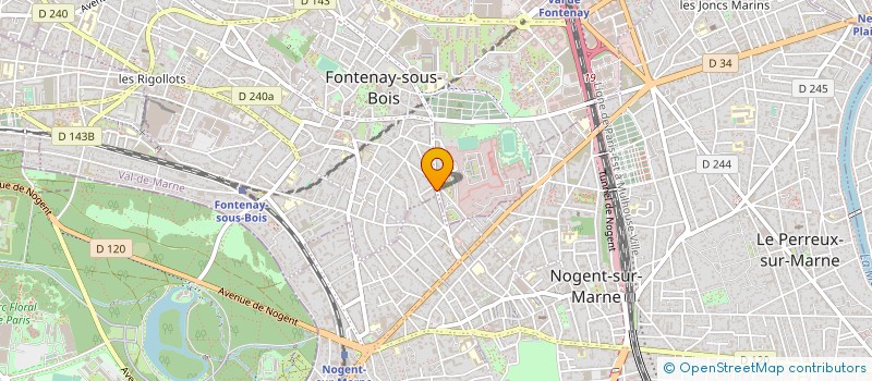 localisation de l'entreprise MADAME CRYSTEL FOURNIER à FONTENAY-SOUS-BOIS