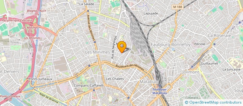 localisation de l'entreprise MADAME CRYSTELE BONINO  TOULOUSE