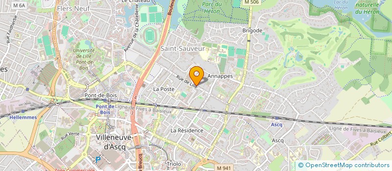 localisation de l'entreprise MADAME CRYSTELE LOBREAU  VILLENEUVE-D'ASCQ