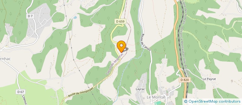 localisation de l'entreprise MADAME CRYSTELE MARAND  LABASTIDE-MARNHAC