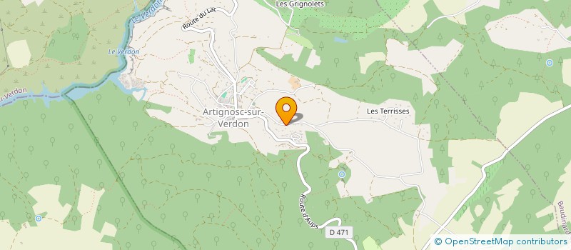 localisation de l'entreprise MADAME CRYSTELLE DESPRES  ARTIGNOSC-SUR-VERDON