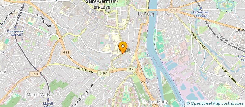 localisation de l'entreprise MADAME CRYSTELLE GERALDINE COURY à LE PECQ