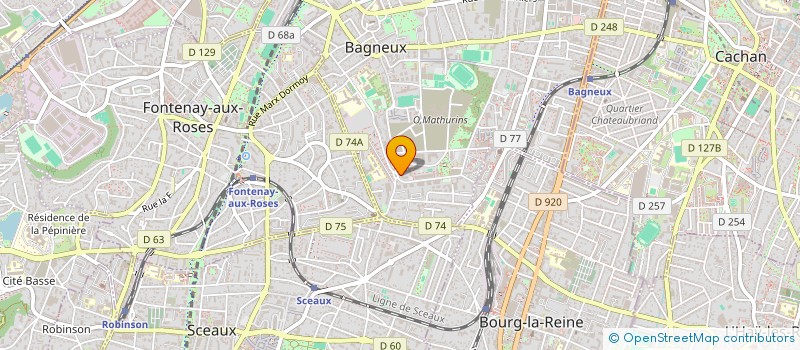localisation de l'entreprise MADAME CRYSTIANE MANZANO GALANTE à BAGNEUX