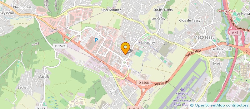 localisation de l'entreprise MADAME CUSTODIA AZEVEDO DOS SANTOS  EPAGNY METZ-TESSY