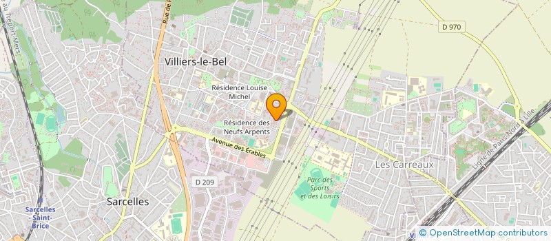 localisation de l'entreprise MADAME CYBELIA ALEXANDRE  VILLIERS-LE-BEL