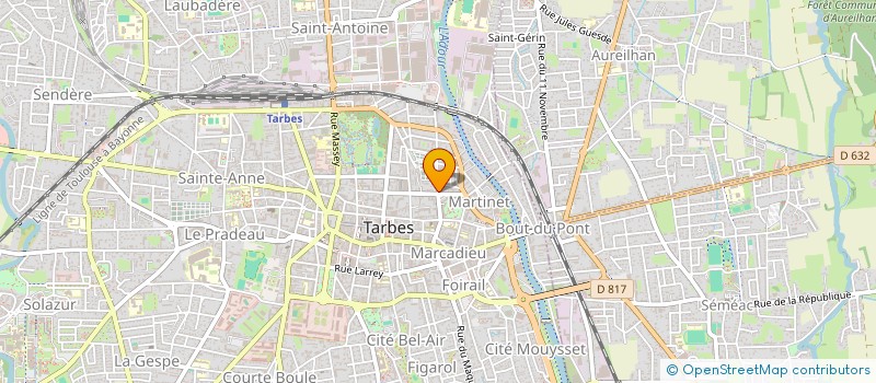 localisation de l'entreprise MADAME CYBELLA BAUDIE MELILLI  TARBES