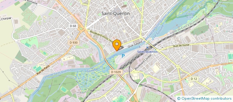 localisation de l'entreprise MADAME CYBILE GOURSOLAS à SAINT-QUENTIN