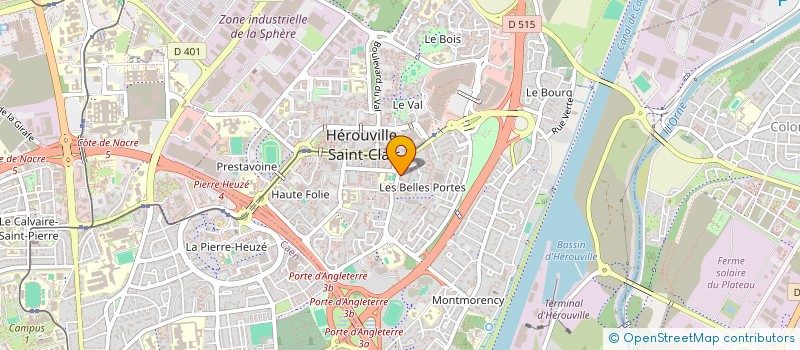localisation de l'entreprise MADAME CYLENE BLOT à HEROUVILLE-SAINT-CLAIR