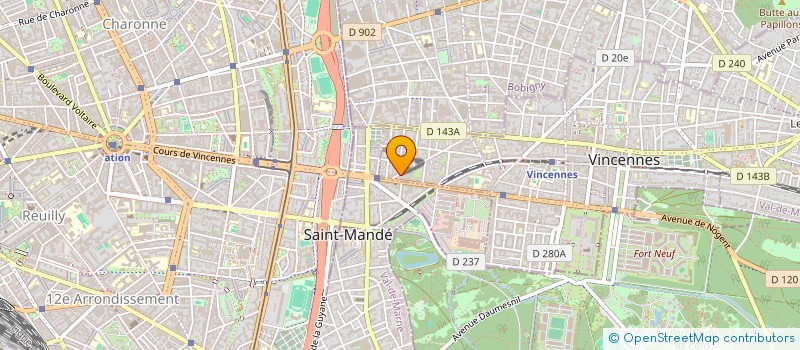 localisation de l'entreprise MADAME CYLENE CAMPANINI à VINCENNES