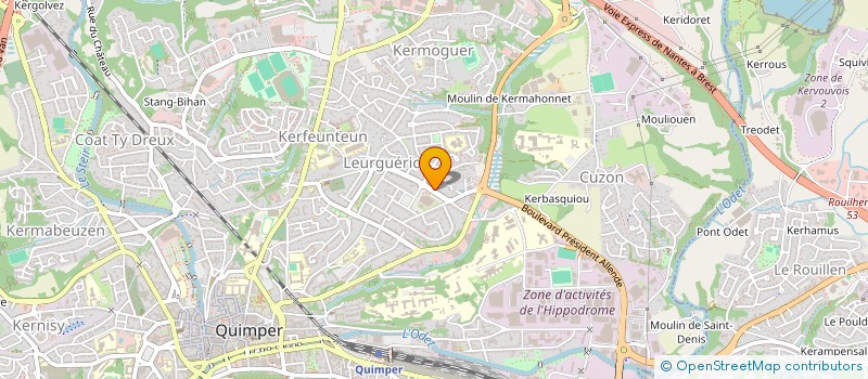 localisation de l'entreprise MADAME CYLIA BOSSER à QUIMPER