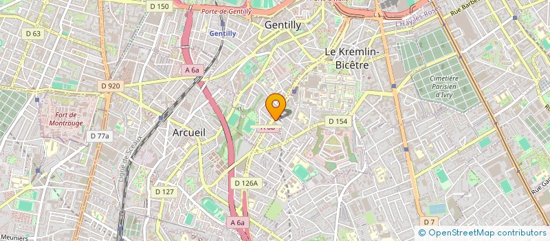 localisation de l'entreprise MADAME CYLIA CHEKARI  KREMLIN BICETRE