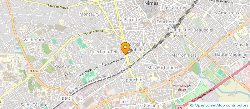 localisation de l'entreprise MADAME CYLIA COSCUJUELA  NIMES