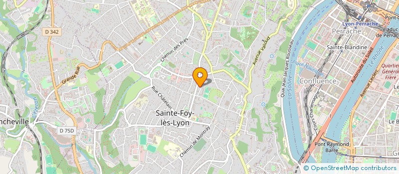 localisation de l'entreprise MADAME CYLIA LEBAST à SAINTE-FOY-LES-LYON