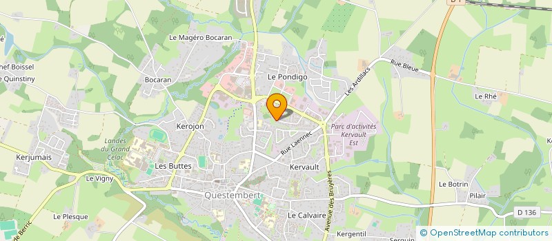 localisation de l'entreprise MADAME CYNDI LE DERFF  QUESTEMBERT