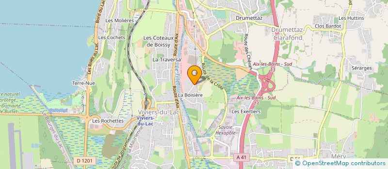 localisation de l'entreprise MADAME CYNDIE BOUVIER  DRUMETTAZ-CLARAFOND