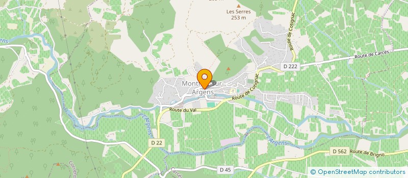 localisation de l'entreprise MADAME CYNDIE COURBI  MONTFORT-SUR-ARGENS