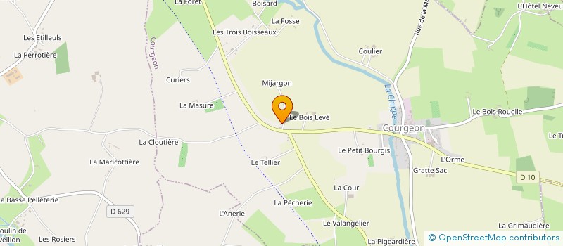 localisation de l'entreprise MADAME CYNDIE DHERMY à COURGEON