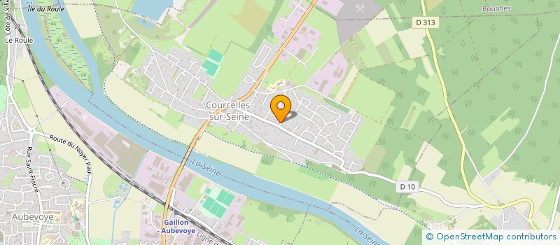 localisation de l'entreprise MADAME CYNDIE DULIEU  COURCELLES-SUR-SEINE